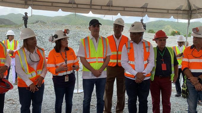 DE ULTIMO MINUTO-Presidente Abinader visita mina de Maimón