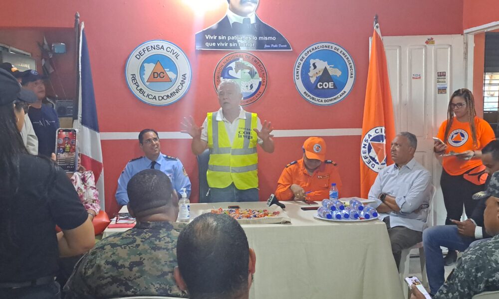 Autoridades de La Vega activan el COE ante el paso de la tormenta Franklin