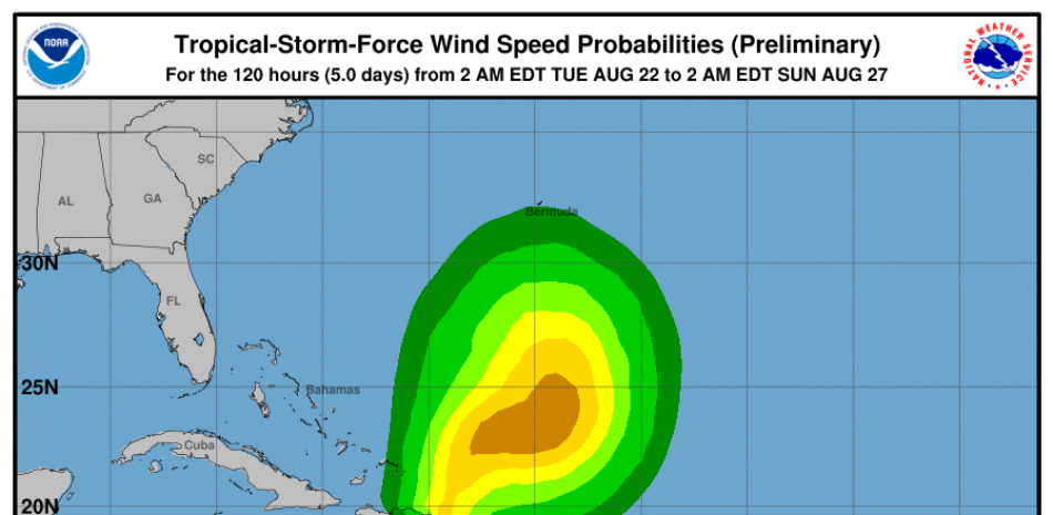 La tormenta Franklin se desplaza a 5 km/h y el acumulado de lluvia alcanzaría hasta 15 pulgadas